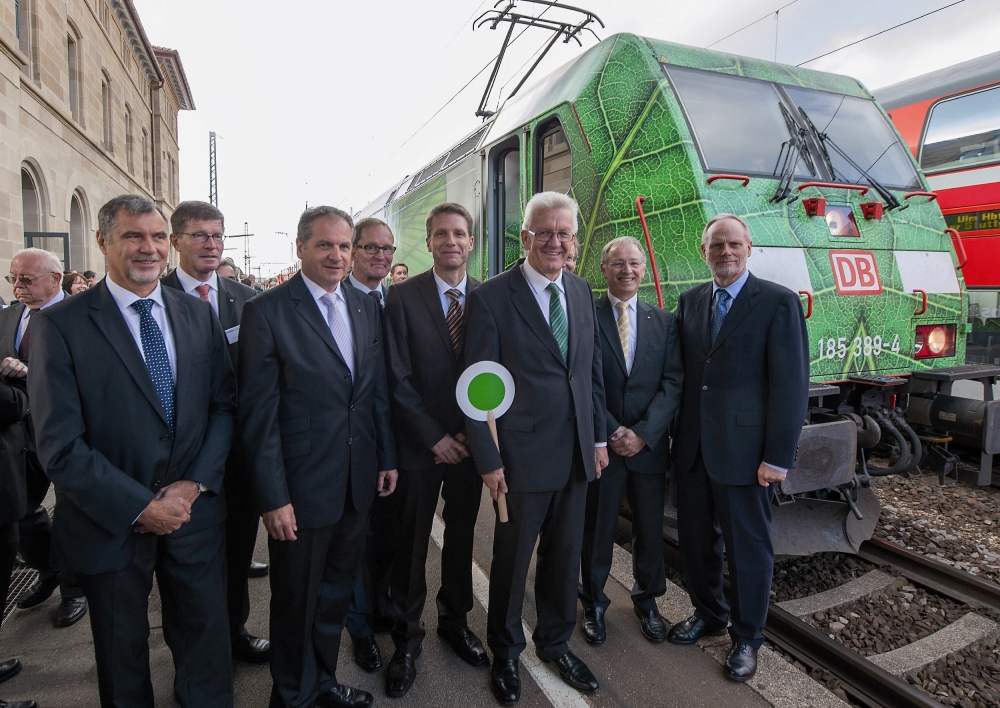 Zielony pociąg Audi