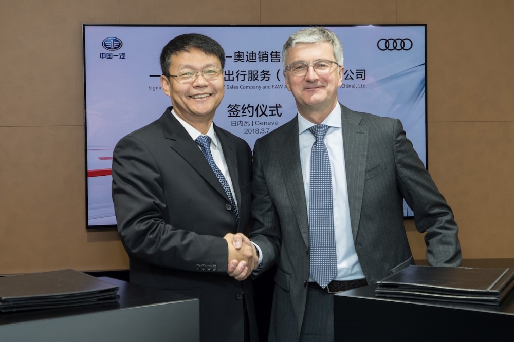 Audi restrukturyzuje wspólne z FAW przedsięwzięcia w Chinach
